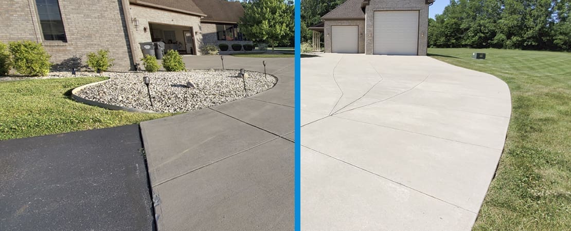 Clean Driveway with Power Wash